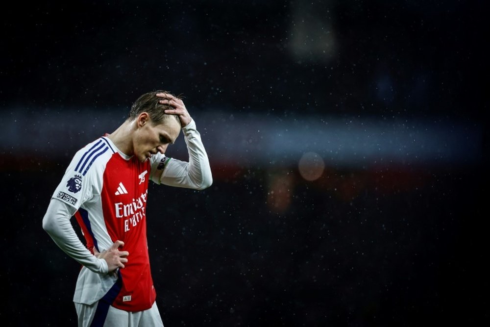Odegaard has missed a big chunk of the season with an injury. AFP