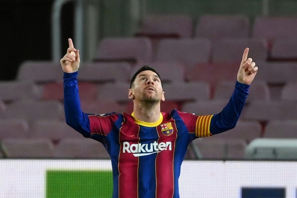 Lionel Messi has scored eight times in his last eight La Liga appearances. AFP