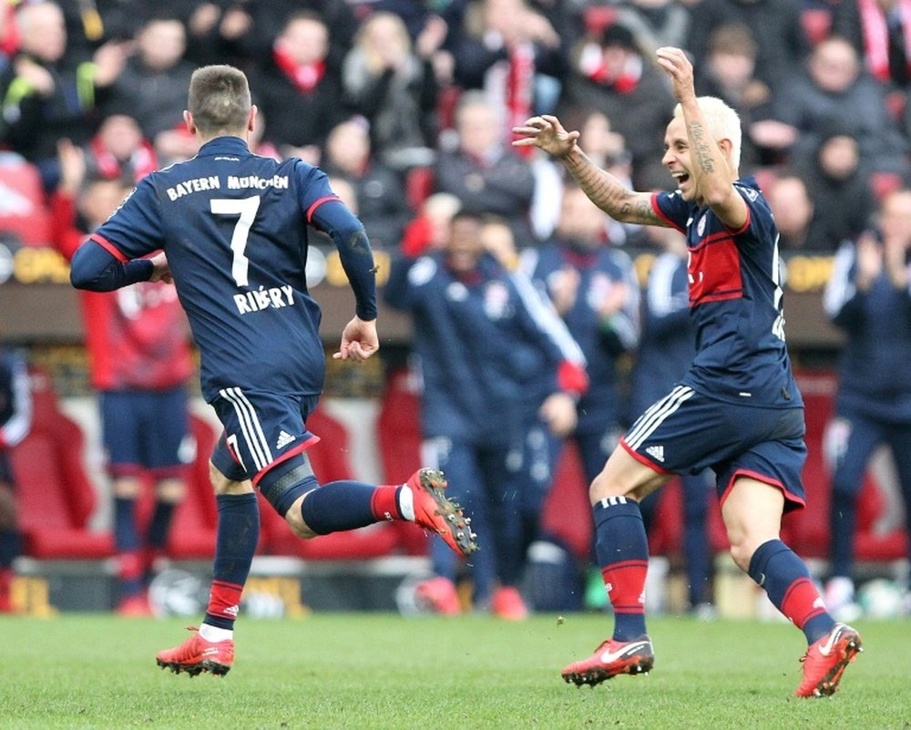 Ribery was on the scoresheet for Bayern in their game against Mainz. AFP