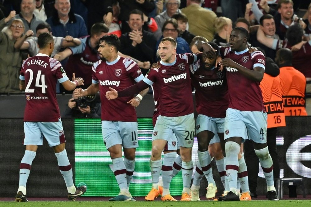 West Ham have won 12 of their 13 games in Conference League this season. AFP