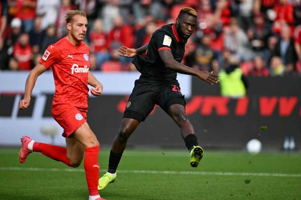Victor Boniface's goal gave Leverkusen an early lead but Alonso's side ended up drawing 2-2. AFP