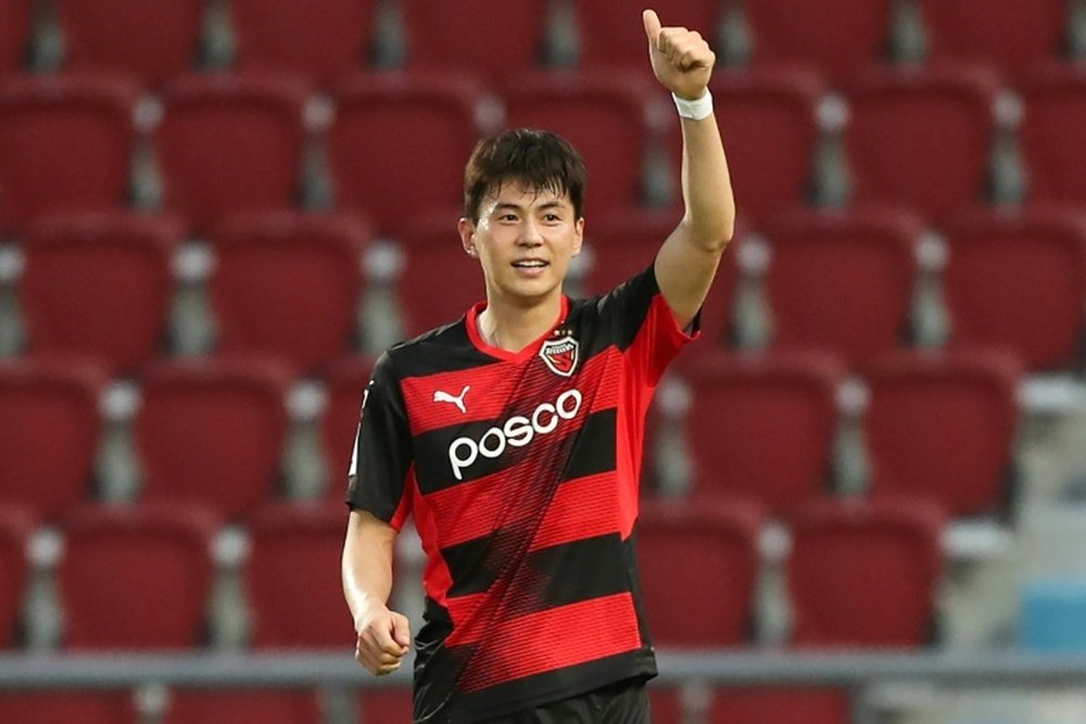 Lim Sang-hyub scored as Pohang beat Ratchaburi 2-0. AFP