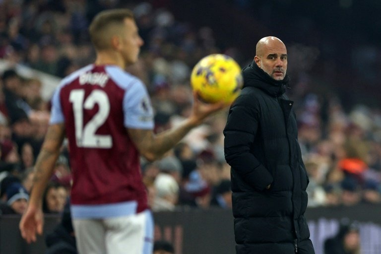 Guardiola's Manchester City are winless in their past four Premier League matches. AFP