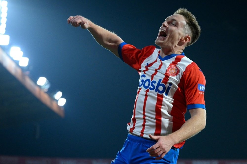 Viktor Tsygankov scored for Girona on Monday. AFP