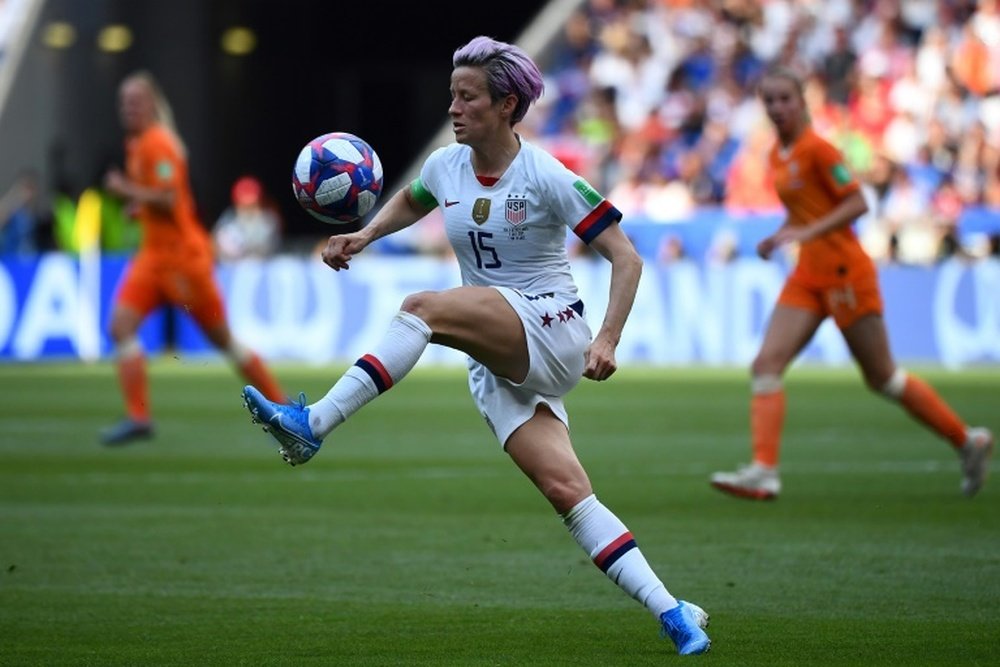 Rapinoe will not play due to concerns about the spread of coronavirus. AFP
