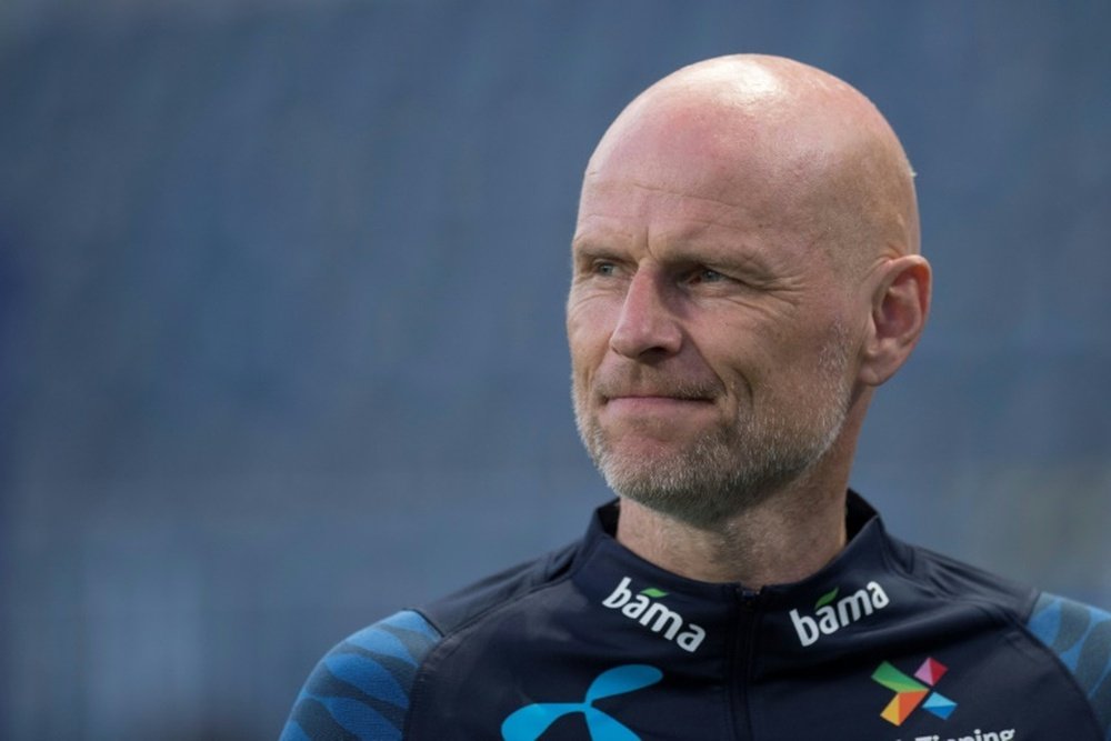 Norway coach Stale Solbakkens is not happy at 25% capacity restriction. AFP