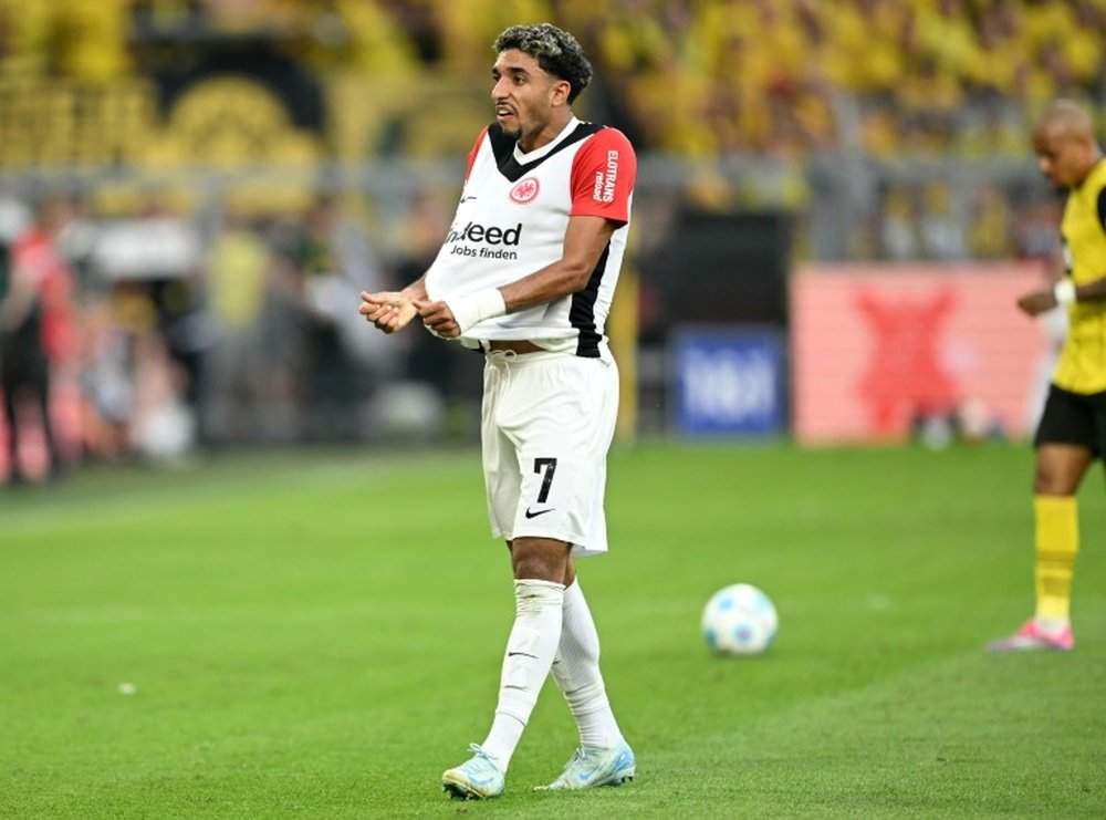Omar Marmoush on target once again as Frankfurt beat Kiel 4-2. AFP