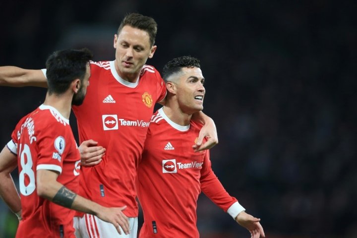 Manchester United eased to victory against Brentford. AFP