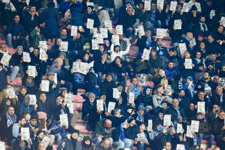 'We are all Koulibaly': Napoli fans don masks to support racism victim