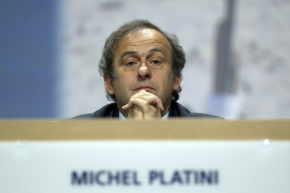 Platini is against VAR. AFP