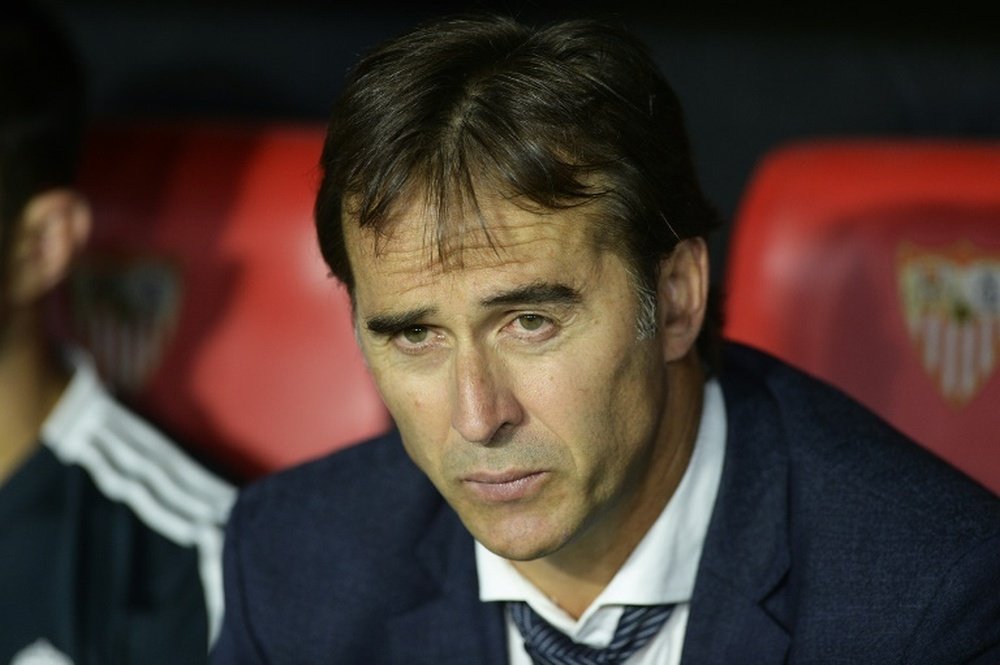 Real Madrid manager Julen Lopetegui is already facing questions about his job. AFP