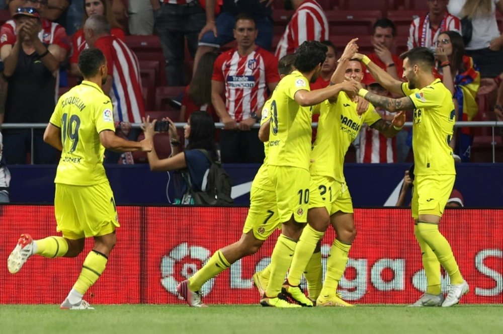 Villarreal stunned the Metropolitano by beating Atletico. AFP