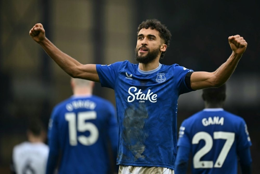 Dominic Calvert-Lewin ended his goal drought in Evertons win over Tottenham. AFP