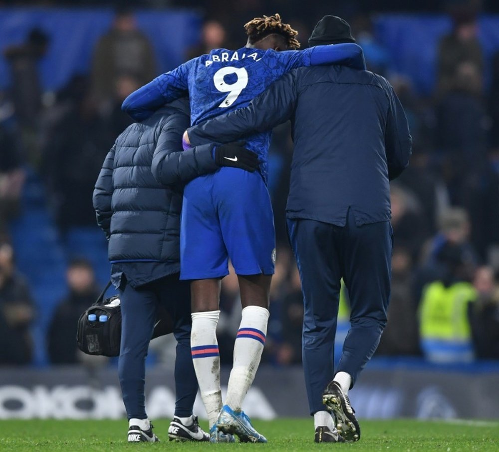 Lampard does not know how long Tammy Abraham will be out injured for. AFP