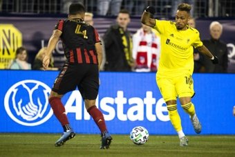 Hany Mukhtar struck a hat trick as Nashville beat St. Louis City 3-1 in Major League Soccer on Saturday while Carlos Vela struck a 90th-minute winner as Los Angeles FC won at Sporting Kansas City.