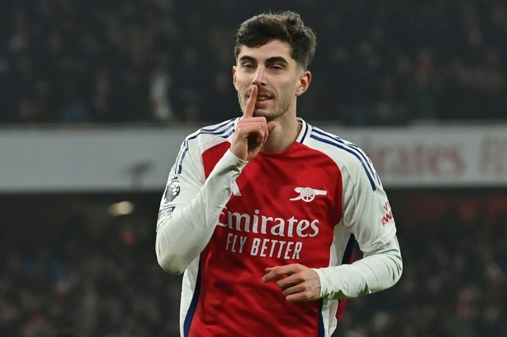 Havertz was seen stepping up his rehabilitation in videos on social media this week. AFP