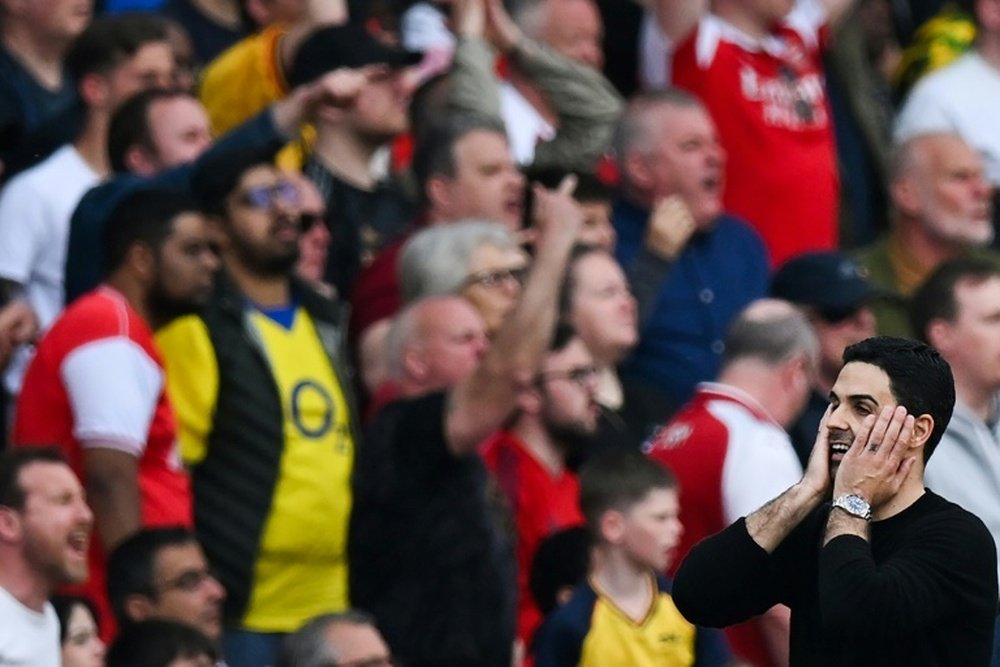 Arsenal manager Mikel Arteta said his side collapsed in a 3-0 defeat to Brighton. AFP
