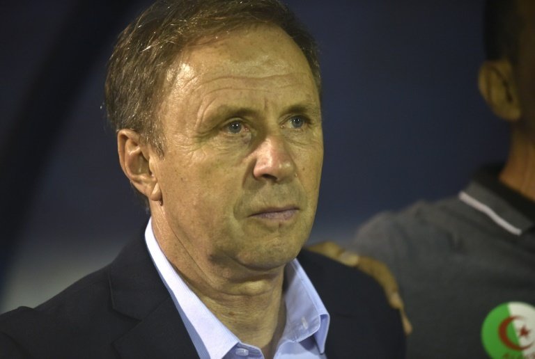 Algerias national football team head coach Rajevac during the Fifa World Cup 2018 qualifier.AFP