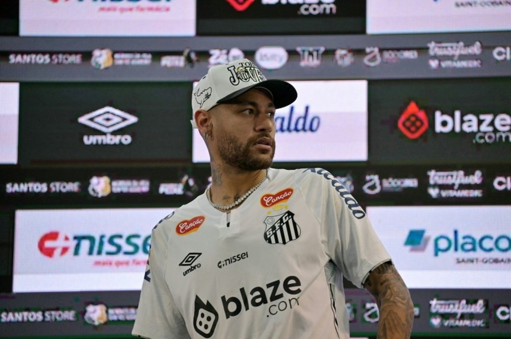 Neymar is set to make his first appearance since returning to Santos this midweek. AFP