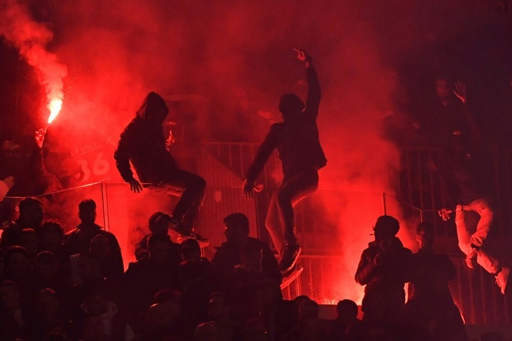 Napoli fans not happy with owners. AFP