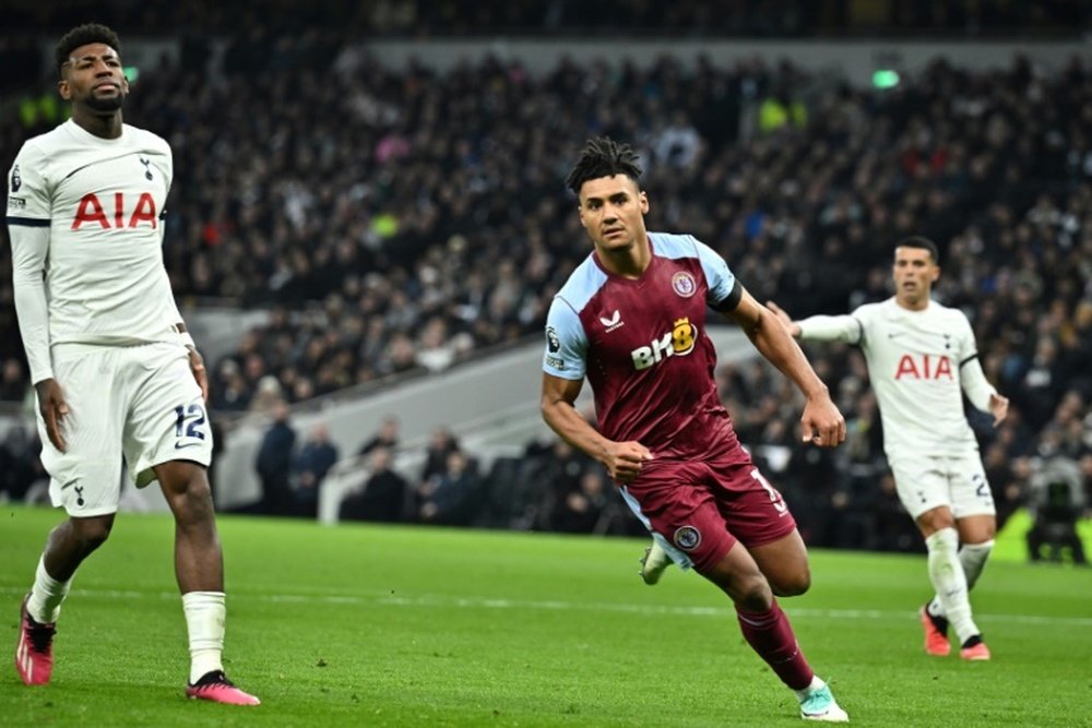 Aston Villa striker Ollie Watkins scored against Tottenham on Sunday. AFP