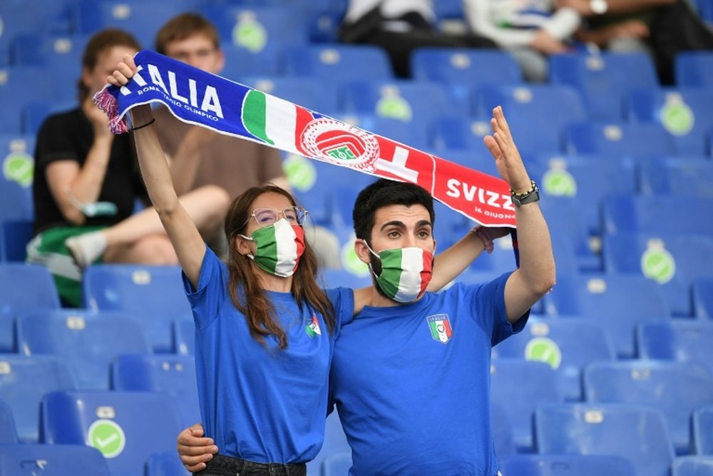 Italy will be in the last 16 if they beat Switzerland. AFP