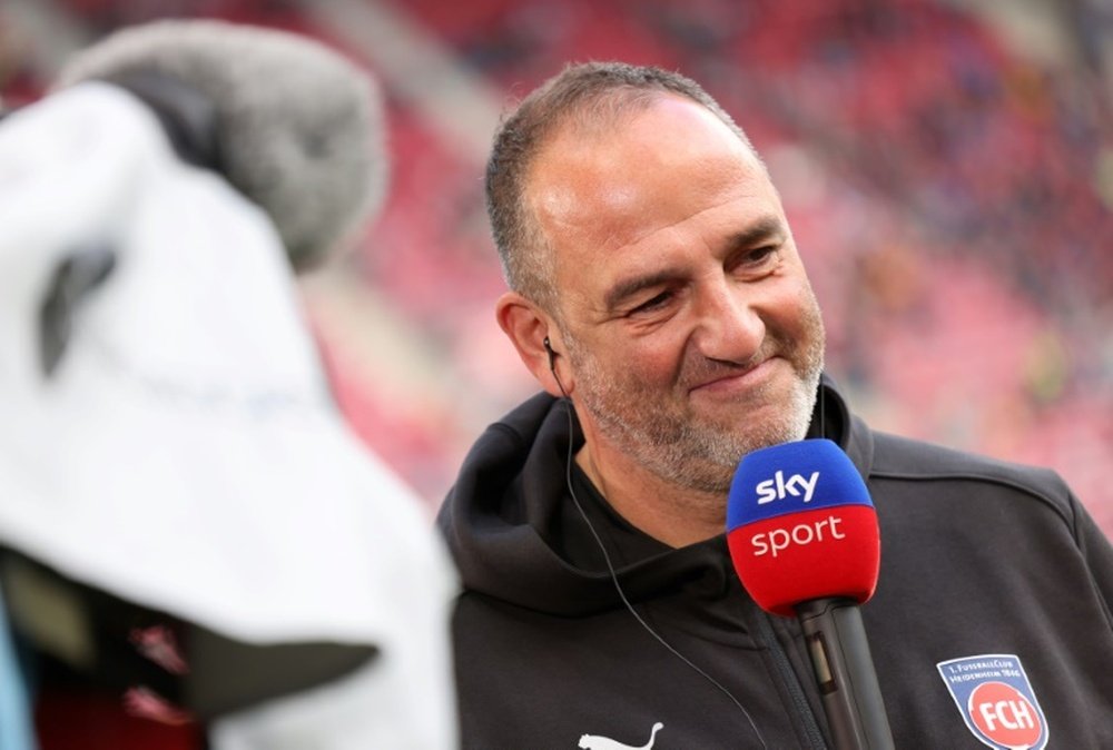 Schmidt has taken Heidenheim from the fifth division to the Bundesliga. AFP