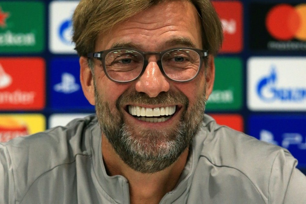Well-informed: Liverpool manager Jurgen Klopp has followed Salzburg's progress for many years. AFP