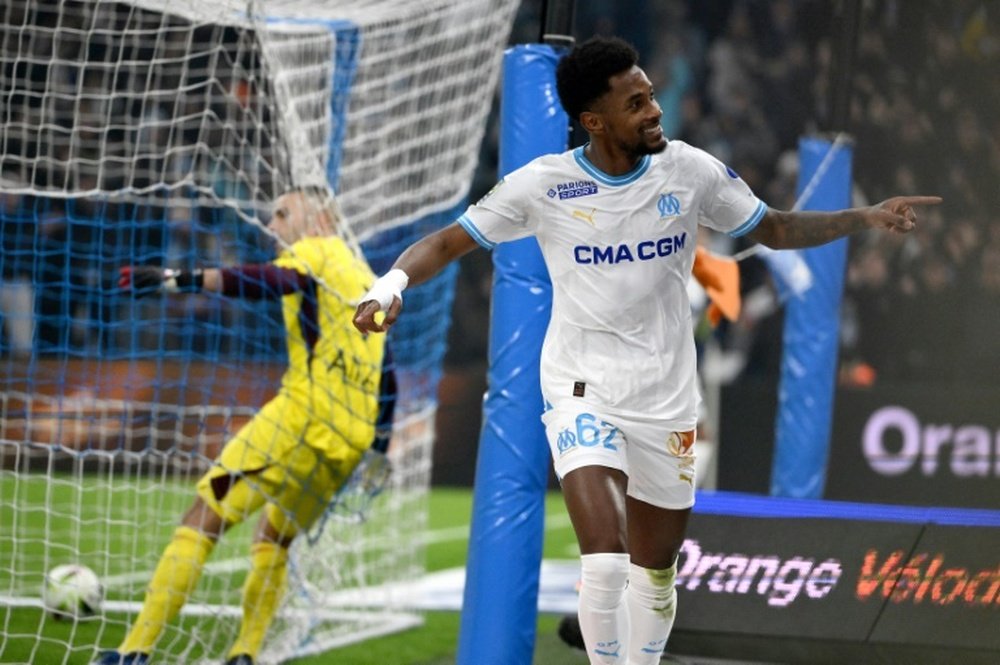 Vitinha, Murillo and Aubameyang scored the winning goals for Marseille. AFP