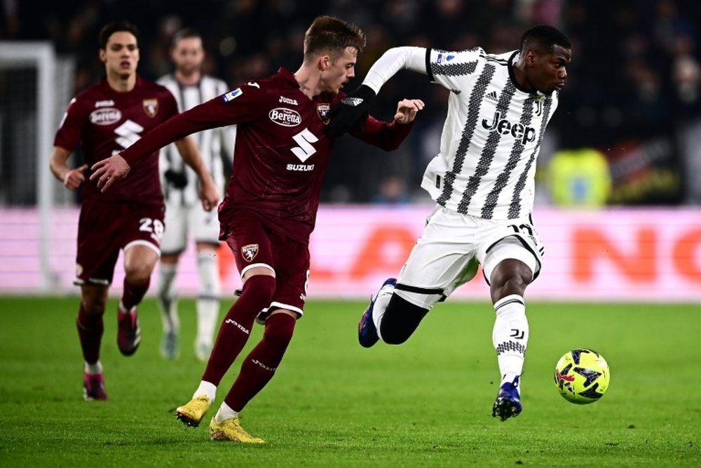 Pogba replaced Enzo Barrenechea with 22 minutes left. AFP