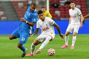 Brazilian striker Richarlison scored three second-half goals as Tottenham Hotspur came from behind to beat local side Lion City Sailors 5-1 in a pre-season friendly at Singapore's National Stadium on Wednesday.