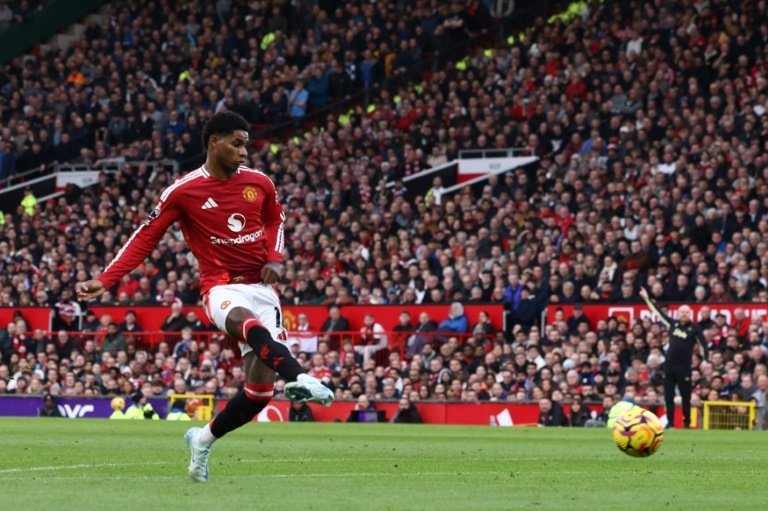 Marcus Rashford's form has nose-dived over the past 18 months. AFP