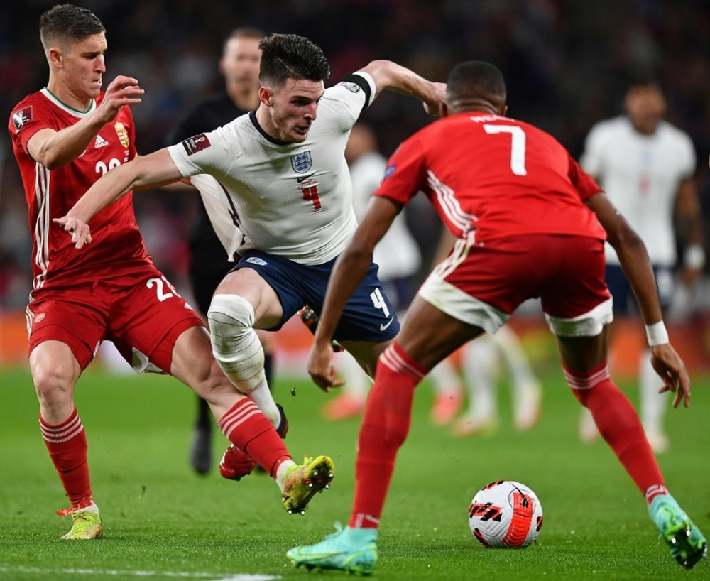 England's Rice out of World Cup qualifiers with illness. AFP