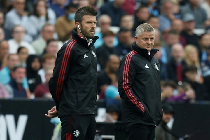 Michael Carrick will take caretaker charge of Man United following the sacking of Solskjaer. AFP
