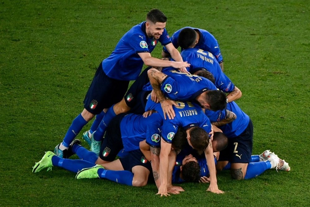 Italy were far too strong for Switzerland in Rome. AFP