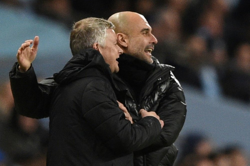 Pep Guardiola believes Ole Gunnar Solskjaer knows pressure is part of the job. AFP