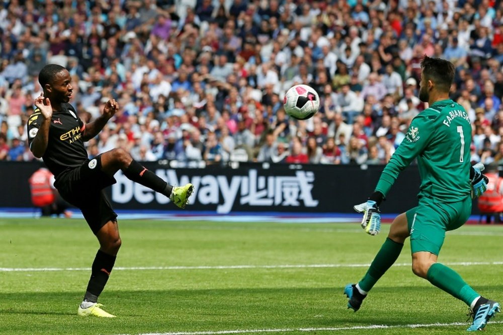 Sterling treble fires Man City in VAR-dominated game. AFP