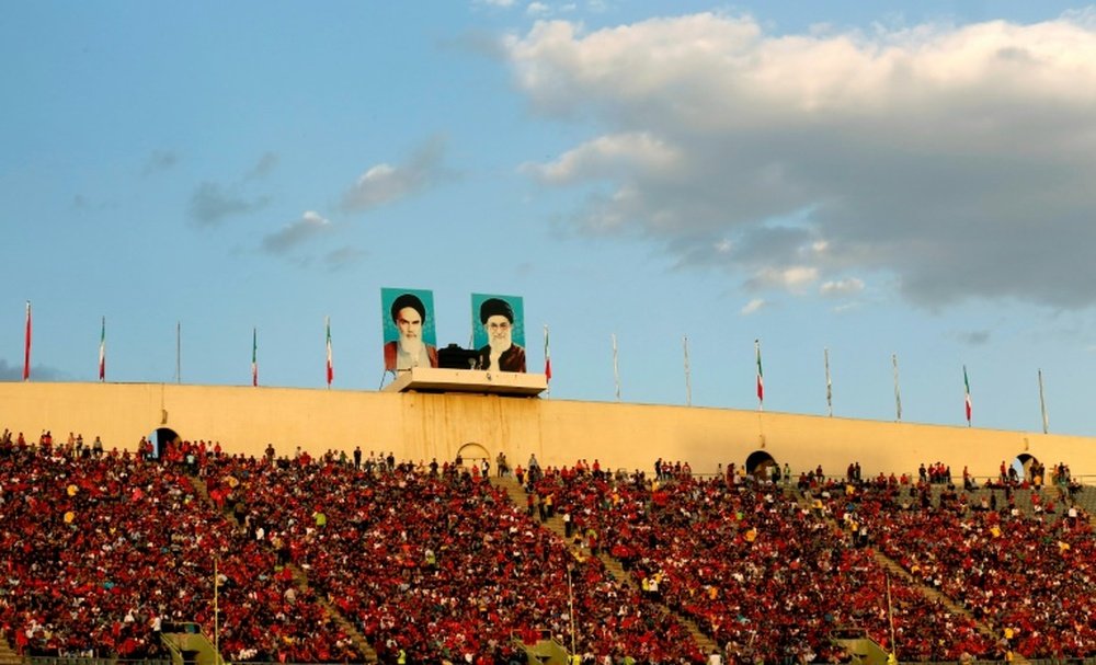 The Iranian women's team will play at the national stadium for the first time. AFP