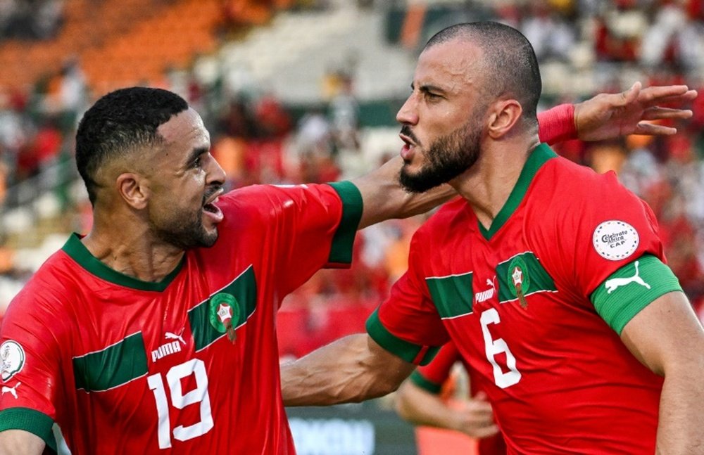 Saiss, Ounahi and En-Nesyri scored Morocco's goals. AFP