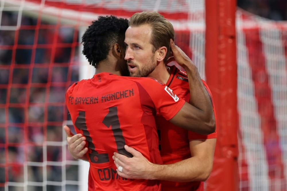Harry Kane scored twice in the 3-0 win over Union Berlin. AFP