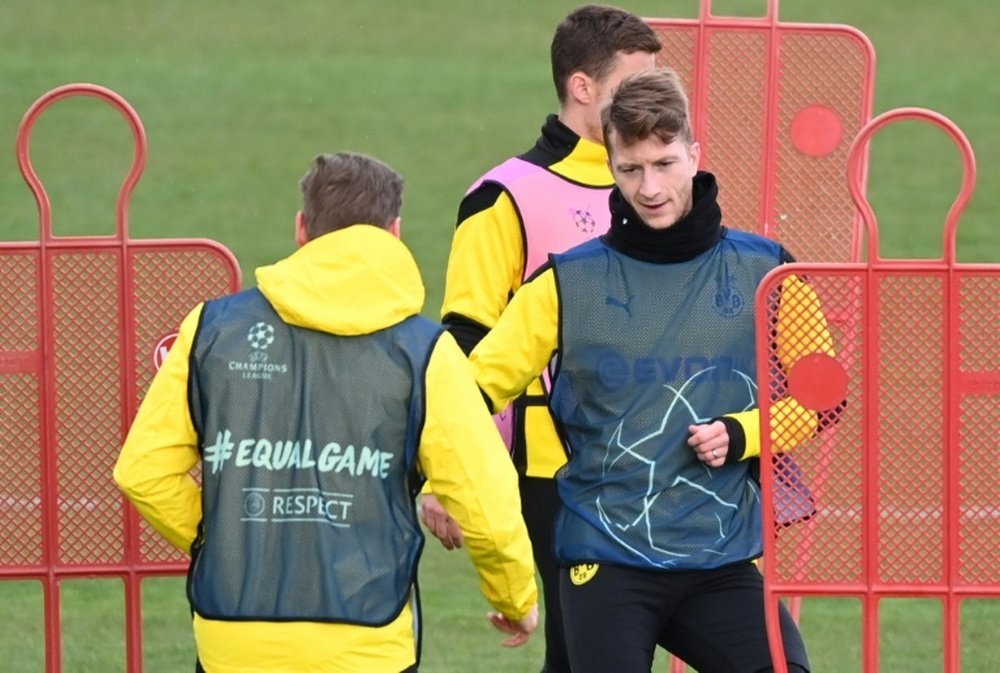 Marco Reus (R) declared fit to play against City. AFP