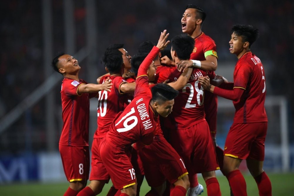 Vietnam claimed a narrow victory to take home the title. AFP