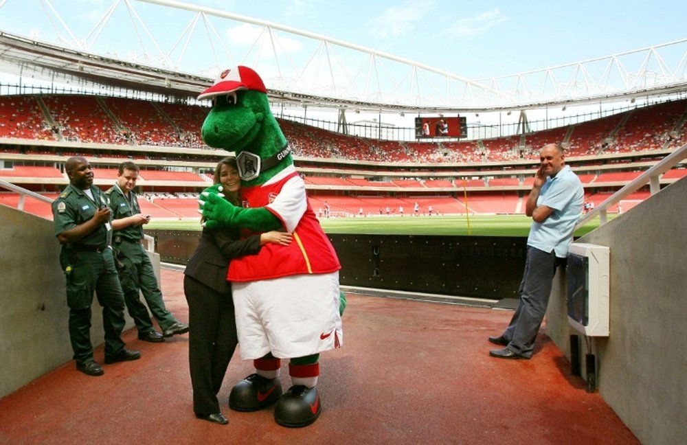 Ozil has stepped in to save Gunnersaurus. AFP