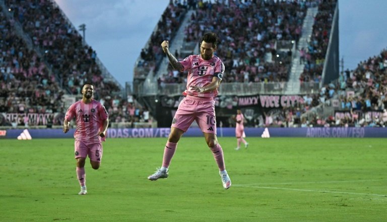 Messi at the double again to lift Miami to MLS win over Nashville
