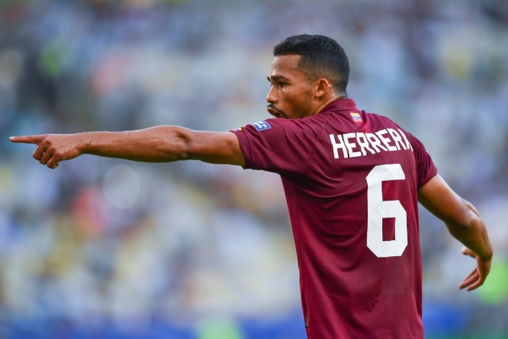 Manchester City have loaned midfielder Yangel Herrera to Granada for the season. AFP