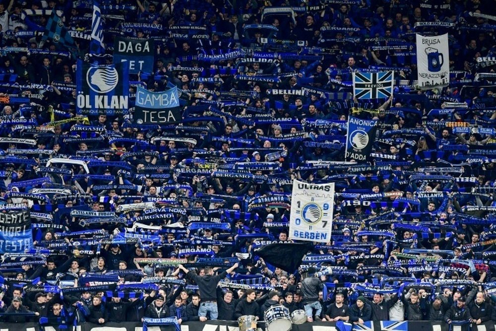 Atalanta fans told to watch Champions League clash at home on TV. AFP