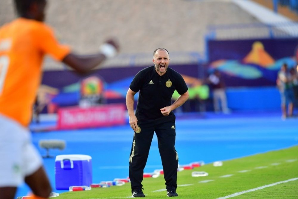 Djamel Belmadi has Algeria within sight of a second Africa Cup of Nations triumph. AFP
