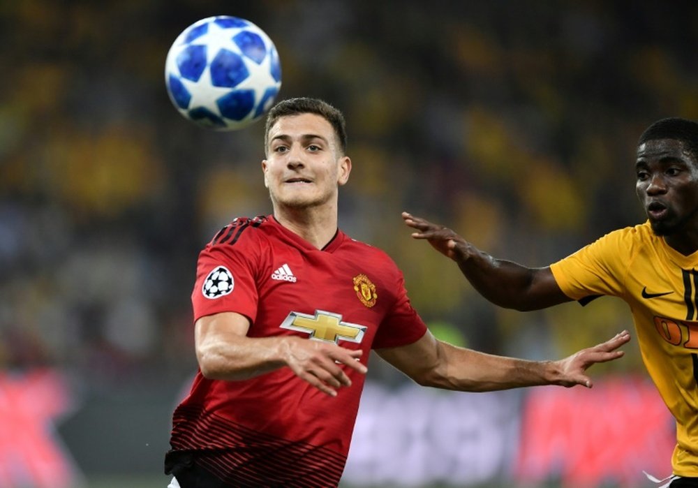 Dalot impressed on his Manchester United debut. AFP