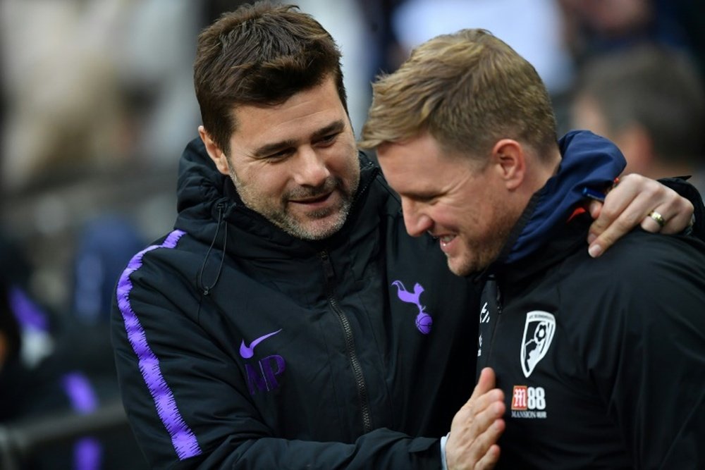 Eddie Howe was surprised by Pochettino's departure from Chelsea. AFP