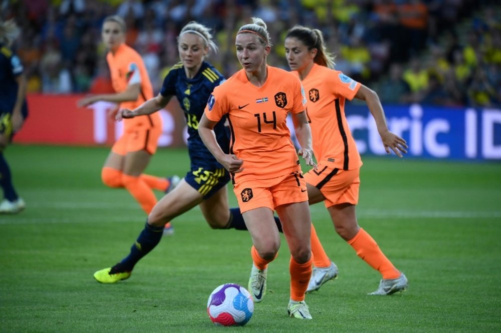England defender Lotte Wubben-Moy also tested positive. AFP